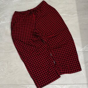 L.L.Bean Red Black Buffalo Plaid Cotton Lounge Pajama Pants